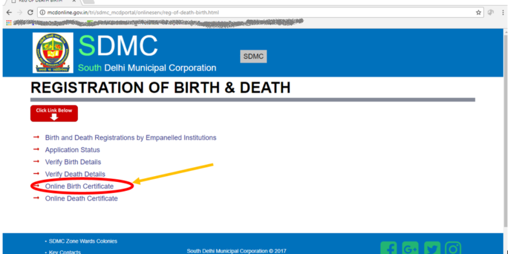 Download West Delhi Birth And Death Certificate