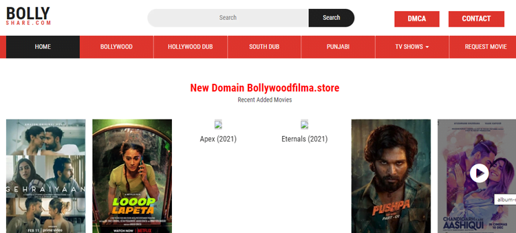 Bollyshare – Illegal HD Movies Download Website