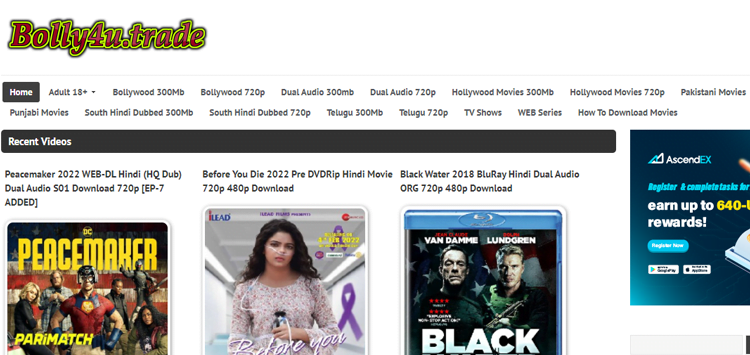 Bolly4u – Illegal HD Movies Download Website