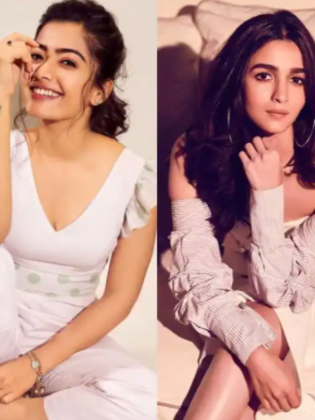 Best saree looks of Rashmika Mandanna and Alia Bhatt