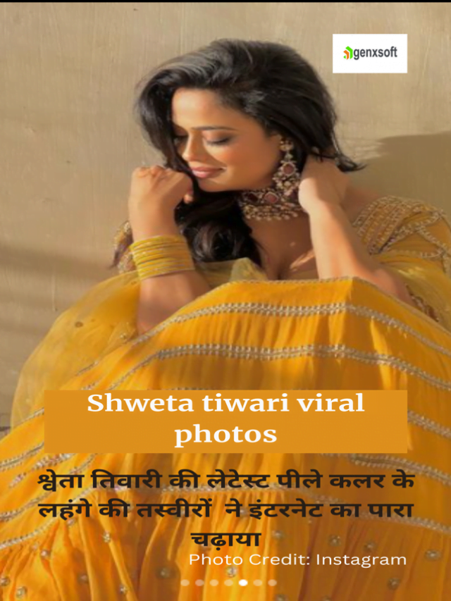 Shweta Tiwari Viral Photos: Photos of Shweta Tiwari’s latest yellow color lehenga set the internet ablaze