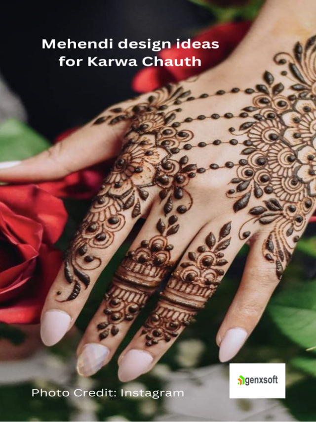 Easy And Beautiful Mehendi Designs  Ideas for Karwa Chauth 2022