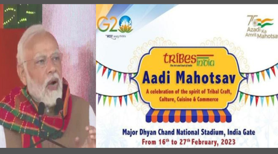 PM to inaugurate Aadi Mahotsav on 16th February at Major Dhyan Chand Stadium in Delhi