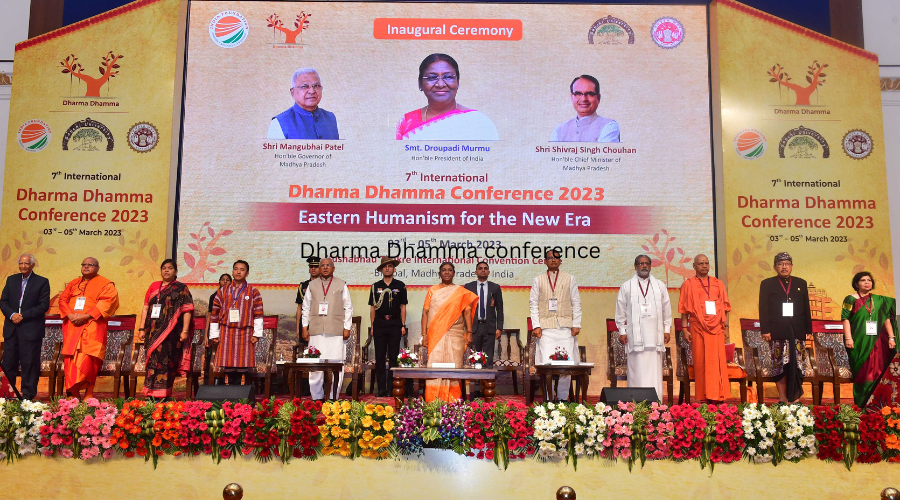 President of India inaugurates 7th International Dharma Dhamma conference in Bhopal