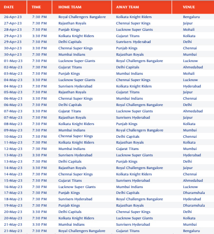 IPLschedule 2