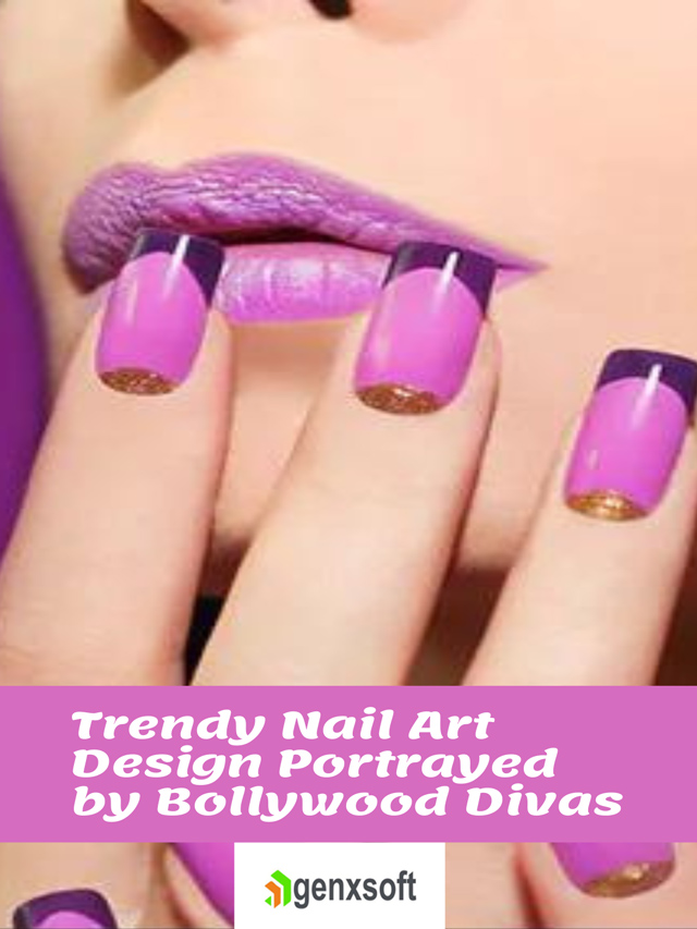 Trendy Nail Art Design Portrayed by Bollywood Divas