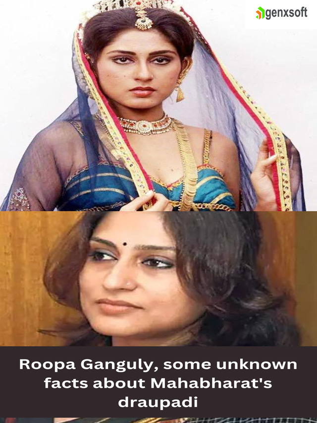 Roopa Ganguly, some unknown facts about Mahabharat’s Draupadi