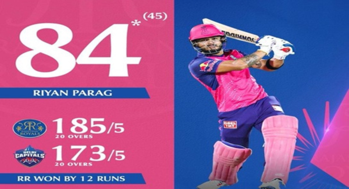 IPL 2024: Rajasthan Royals Beat Delhi Capitals By 12 Runs