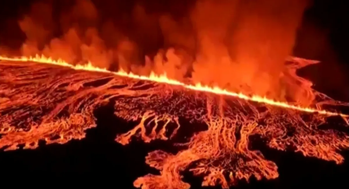 Volcano Eruption In Reykjanes Peninsula In Iceland