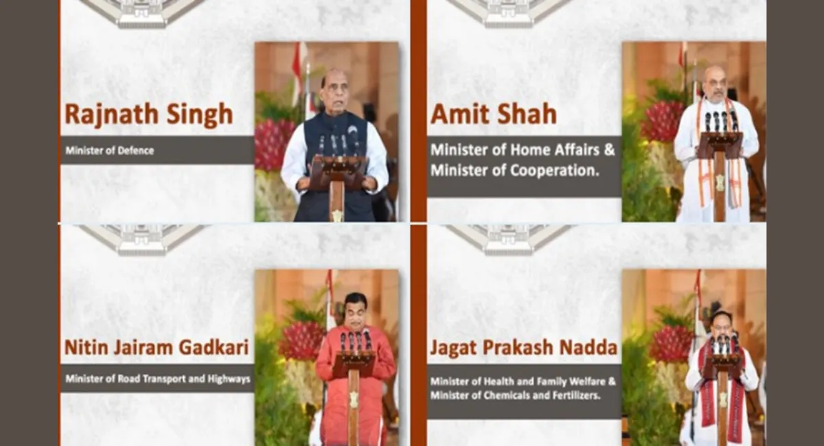 The portfolios for the new Union Council of Ministers have been announced