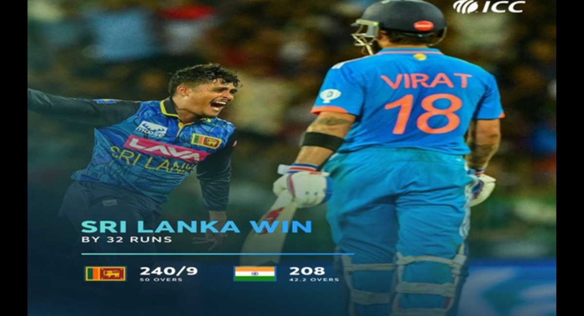 India vs Sri Lanka 2nd ODI: Sri Lanka defeated India by 32 runs