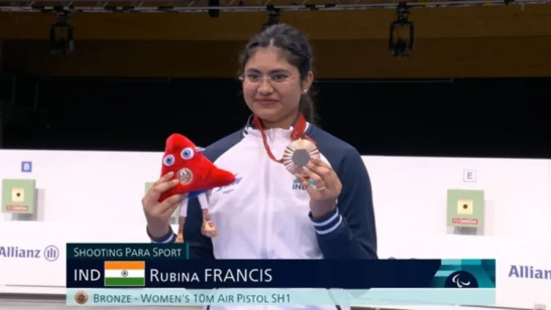 Paralympic Games: India’s Rubina Francis Wins Bronze in Paralympics Shooting