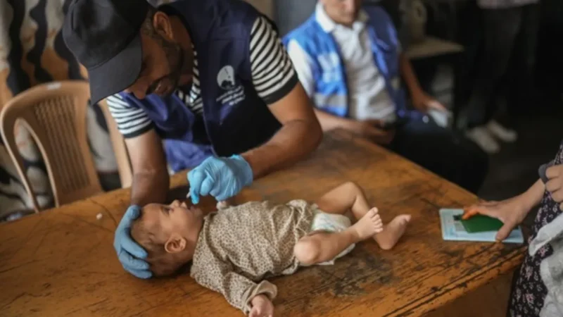 UN in Gaza Begins Polio Vaccination for 640,000 Children